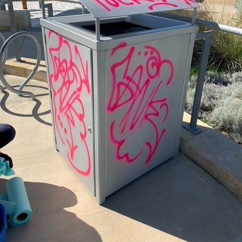 bin graffiti removal
